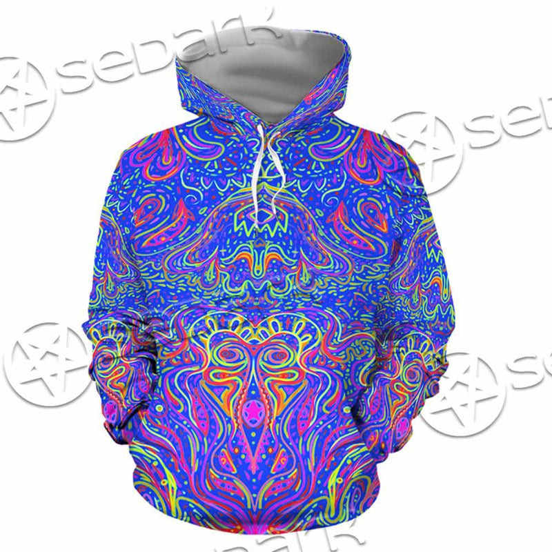 Psychedelic Trippy Abstract Mandala SED-0979 Hoodie & Zip Hoodie