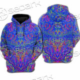 Psychedelic Trippy Abstract Mandala SED-0979 Hoodie & Zip Hoodie Raglan