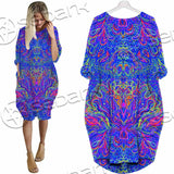 Psychedelic Trippy Abstract Mandala SED-0979 Batwing Pocket Dress