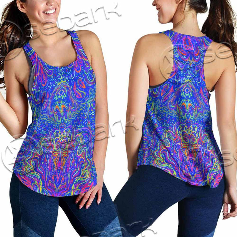 Psychedelic Trippy Abstract Mandala SED-0979 Women Tank Top