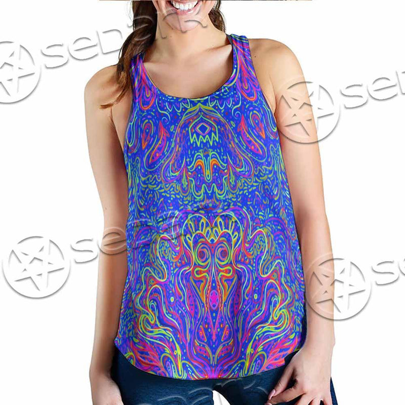 Psychedelic Trippy Abstract Mandala SED-0979 Women Tank Top