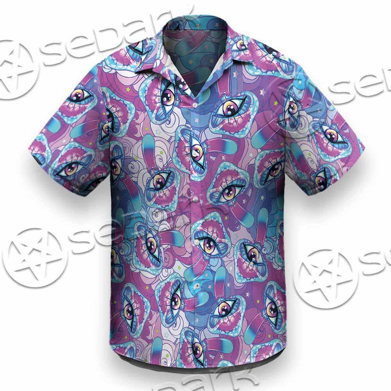 Magic Mushrooms Psychedelic Hallucination SED-0981 Shirt Allover