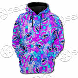 Magic Mushrooms Psychedelic Hallucination SED-0981 Hoodie & Zip Hoodie Raglan