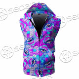 Magic Mushrooms Psychedelic Hallucination SED-0981 Zip Sleeveless Hoodie