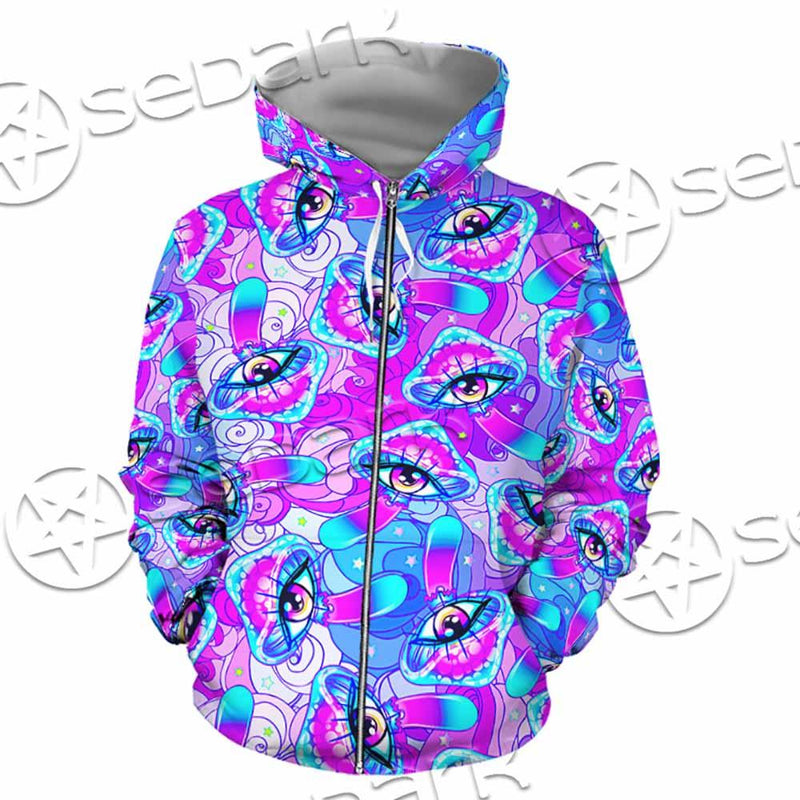 Magic Mushrooms Psychedelic Hallucination SED-0981 Hoodie & Zip Hoodie