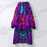 Psychedelic Trippy Colorful SED-0982 Oversized Sherpa Blanket Hoodie