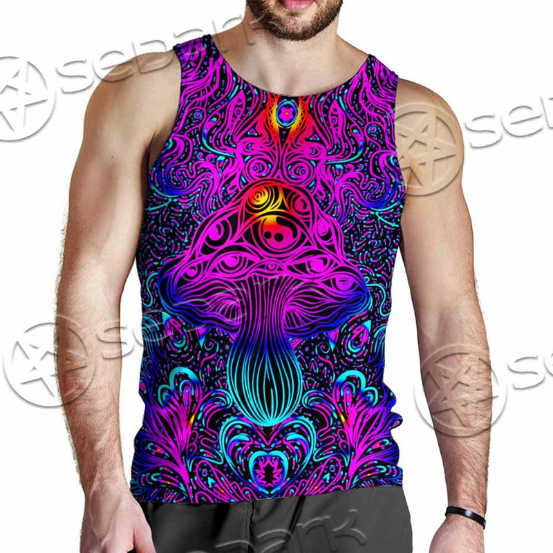 Psychedelic Trippy Colorful SED-0982 Men Tank-tops