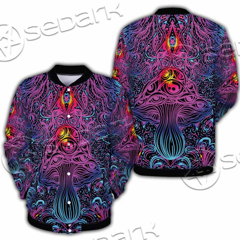 Psychedelic Trippy Colorful SED-0982 Button Jacket