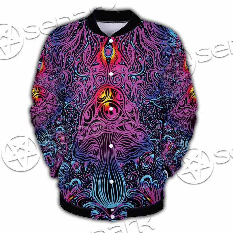 Psychedelic Trippy Colorful SED-0982 Button Jacket