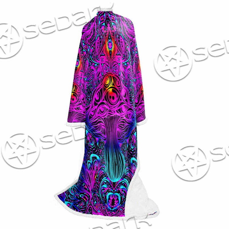 Psychedelic Trippy Colorful SED-0982 Sleeved Blanket