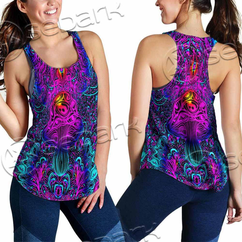 Psychedelic Trippy Colorful SED-0982 Women Tank Top