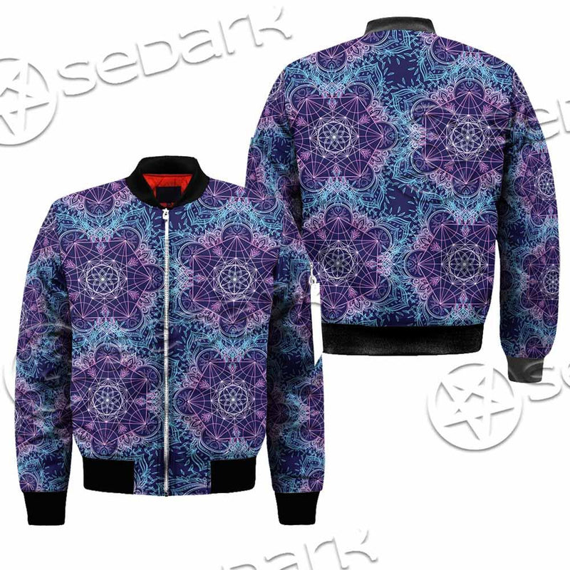 Sacred Geometric Pattern Metatron Cube SED-0983 Jacket