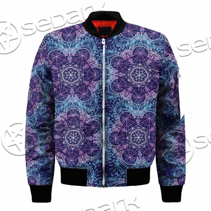 Sacred Geometric Pattern Metatron Cube SED-0983 Jacket