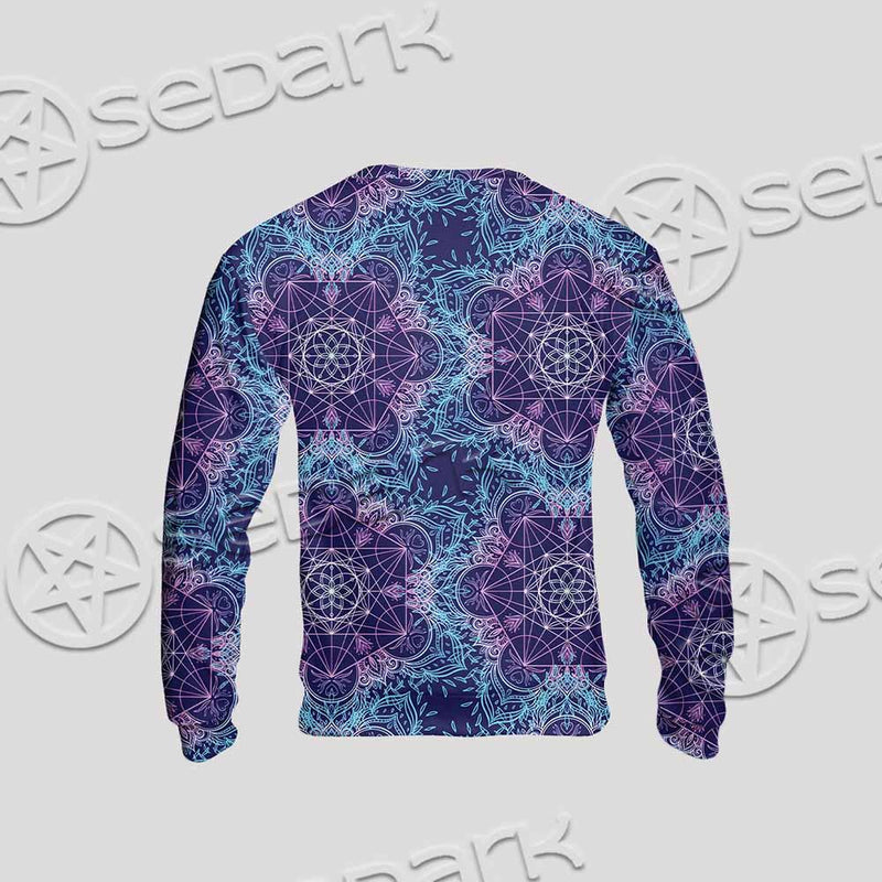 Sacred Geometric Pattern Metatron Cube SED-0983 Unisex Sweatshirt