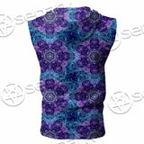Sacred Geometric Pattern Metatron Cube SED-0983 Zip Sleeveless Hoodie