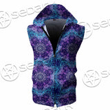 Sacred Geometric Pattern Metatron Cube SED-0983 Zip Sleeveless Hoodie