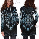 Viking Wolf SED-0987 Hoodie Dress