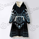 Viking Wolf SED-0987 Oversized Sherpa Blanket Hoodie