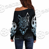 Viking Wolf SED-0987 Off Shoulder Sweaters