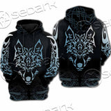 Viking Wolf SED-0987 Hoodie & Zip Hoodie Raglan