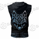 Viking Wolf SED-0987 Zip Sleeveless Hoodie