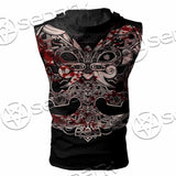 Bloody Raven SED-0988 Zip Sleeveless Hoodie