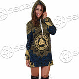 Odin Rune Celtic Shield SED-0989 Hoodie Dress