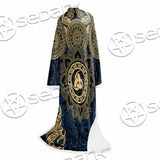 Odin Rune Celtic Shield SED-0989 Sleeved Blanket