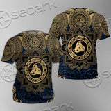 Odin Rune Celtic Shield SED-0989 Unisex T-shirt