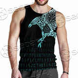 Vikings The Raven Of Odin Tattoo SED-0990 Men Tank-tops