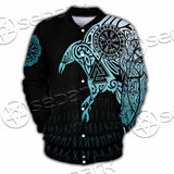 Vikings The Raven Of Odin Tattoo SED-0990 Button Jacket