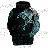 Vikings The Raven Of Odin Tattoo SED-0990 Hoodie & Zip Hoodie Raglan