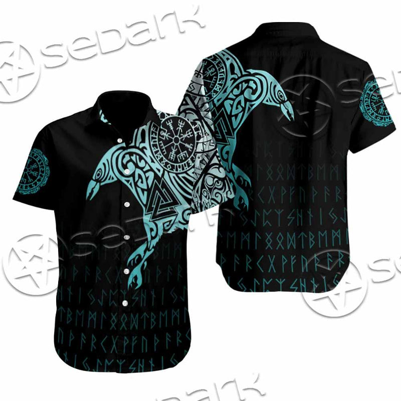 Vikings The Raven Of Odin Tattoo SED-0990 Shirt Allover