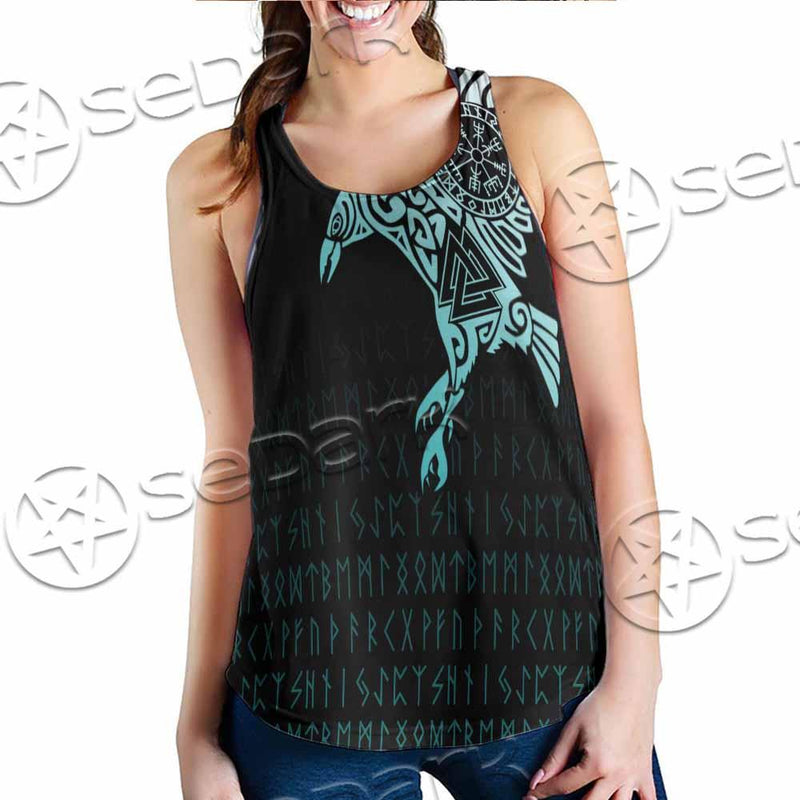 Vikings The Raven Of Odin Tattoo SED-0990 Women Tank Top