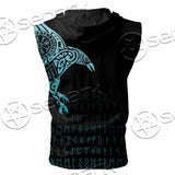 Vikings The Raven Of Odin Tattoo SED-0990 Zip Sleeveless Hoodie