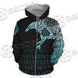 Vikings The Raven Of Odin Tattoo SED-0990 Hoodie & Zip Hoodie