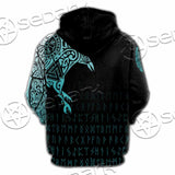 Vikings The Raven Of Odin Tattoo SED-0990 Hoodie & Zip Hoodie Raglan