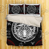 Horned Baphomet Upside Down Cross SED-0991 Bed set