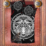 Horned Baphomet Upside Down Cross SED-0991 Bed set