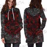 Bloody Goat Head SED-0992 Hoodie Dress