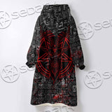 Bloody Goat Head SED-0992 Oversized Sherpa Blanket Hoodie