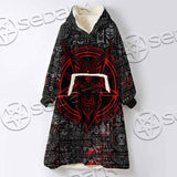 Bloody Goat Head SED-0992 Oversized Sherpa Blanket Hoodie