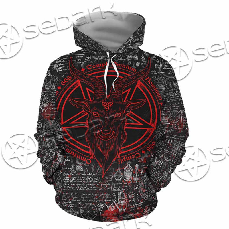 Bloody Goat Head SED-0992 Hoodie & Zip Hoodie