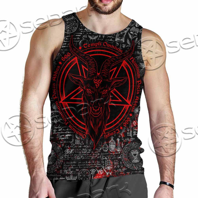 Bloody Goat Head SED-0992 Men Tank-tops