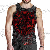 Bloody Goat Head SED-0992 Men Tank-tops