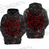 Bloody Goat Head SED-0992 Hoodie & Zip Hoodie Raglan