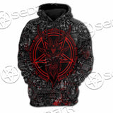 Bloody Goat Head SED-0992 Hoodie & Zip Hoodie Raglan