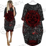 Bloody Goat Head SED-0992 Batwing Pocket Dress