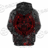 Bloody Goat Head SED-0992 Hoodie & Zip Hoodie Raglan