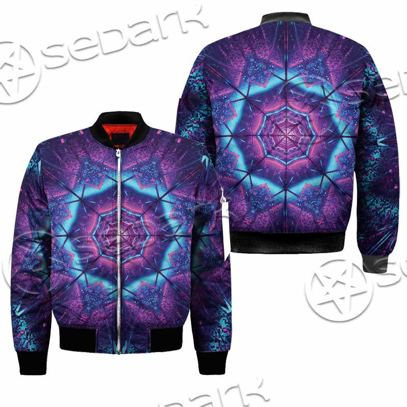 Cosmic Of Purple And Black Laser Lights SED-0995 Jacket